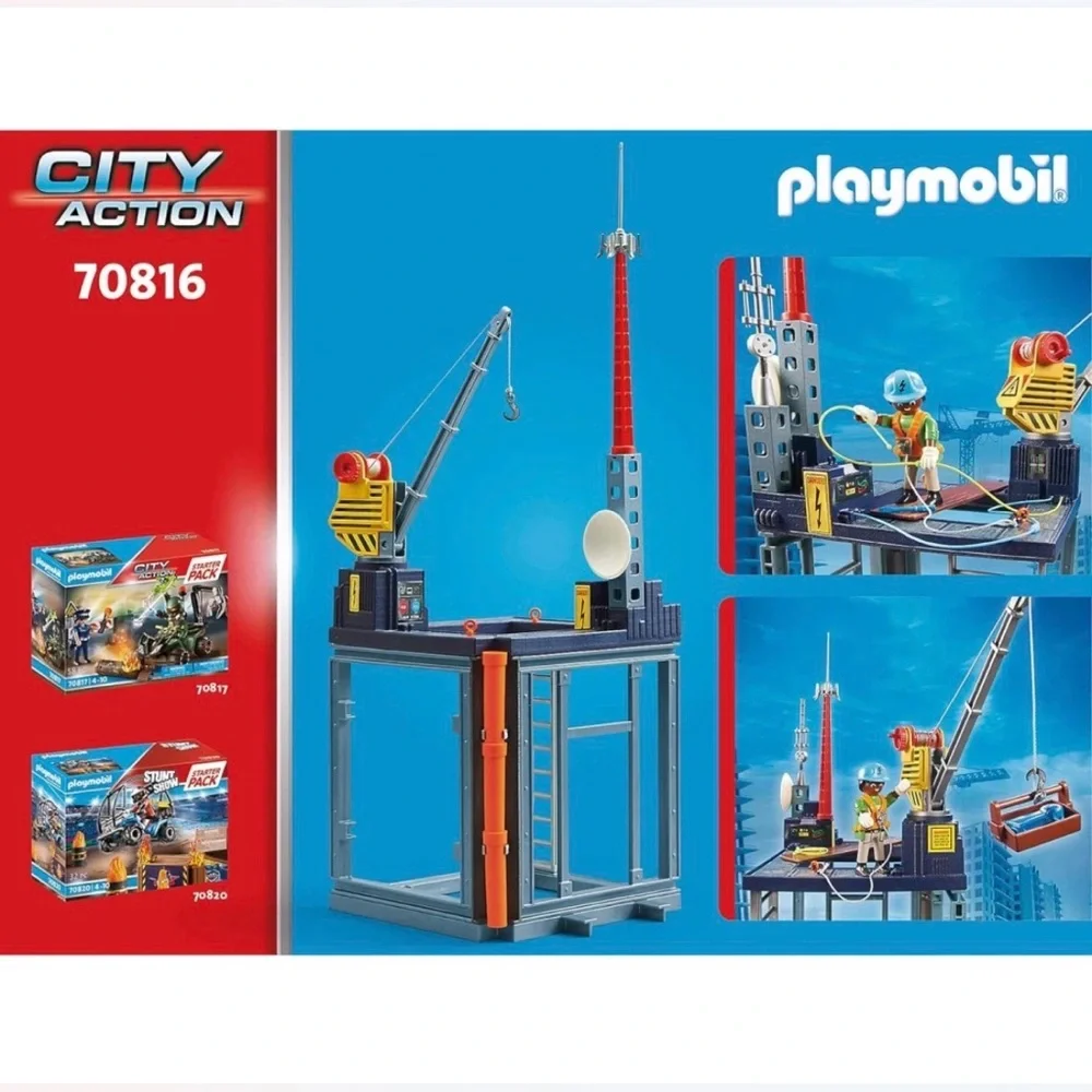 Playmobil 70816 City Action Starter Pack Construction Site Play Toy Set 60 Piece